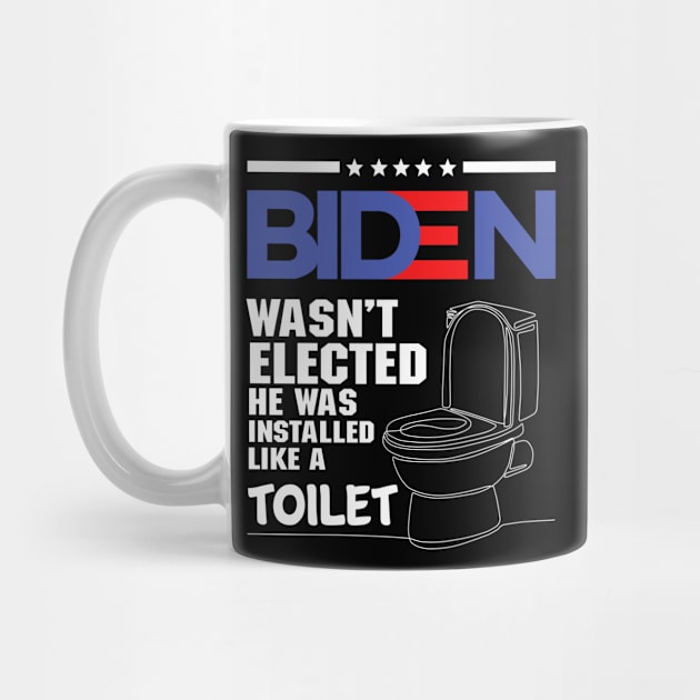 Funny Biden Quotes Toilet by EnarosaLinda XY